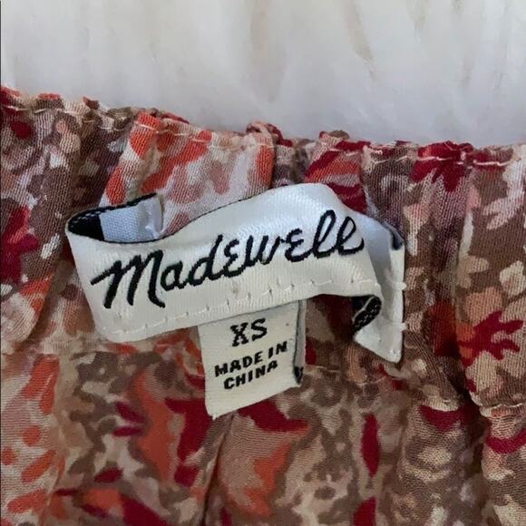 MADEWELL FLORAL SUMMER CROP‎ TOP Size XS - Picture 4 of 8